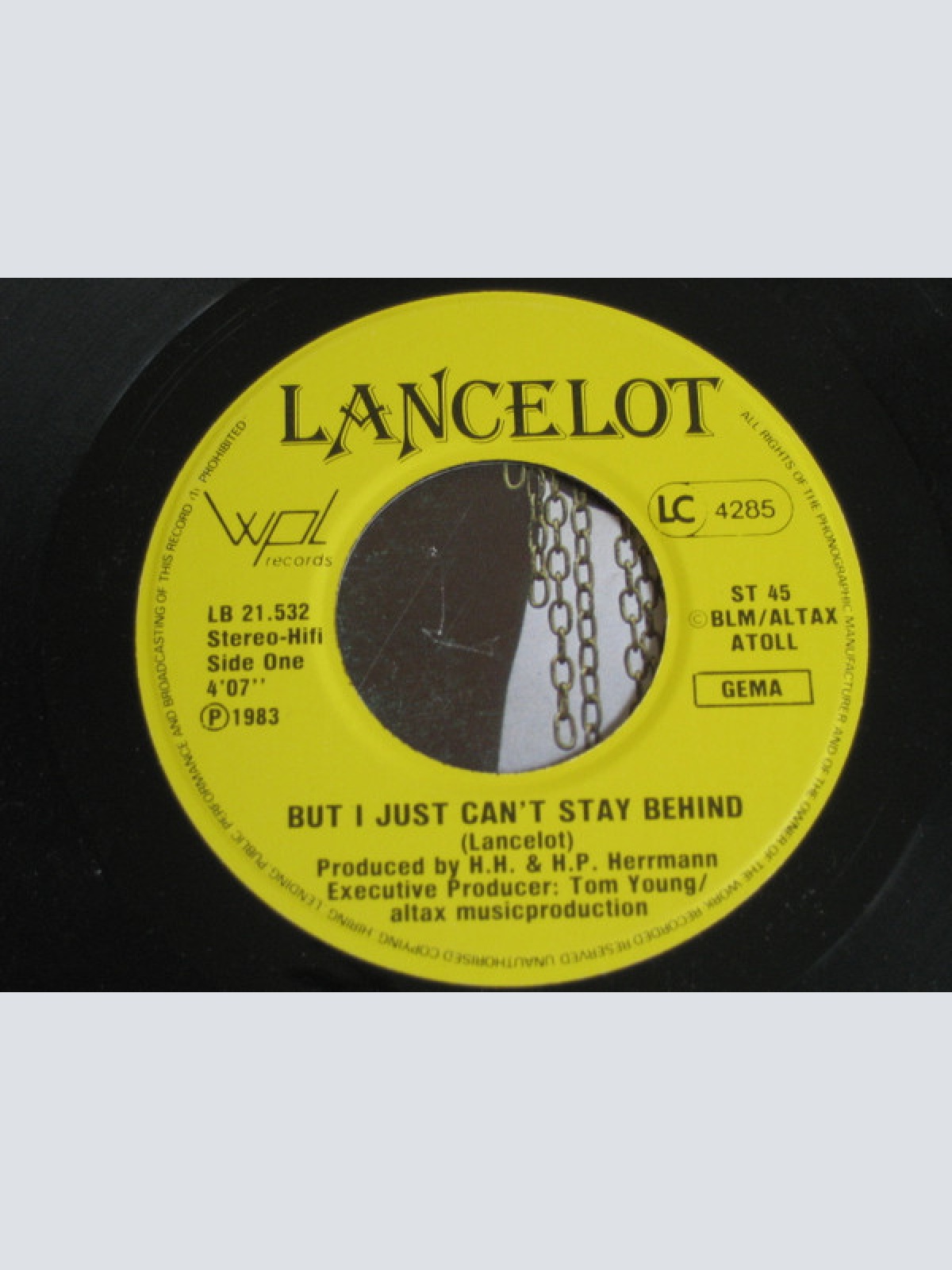 Vinyl / Lancelot (4) - But I Just Can't Stay Behind