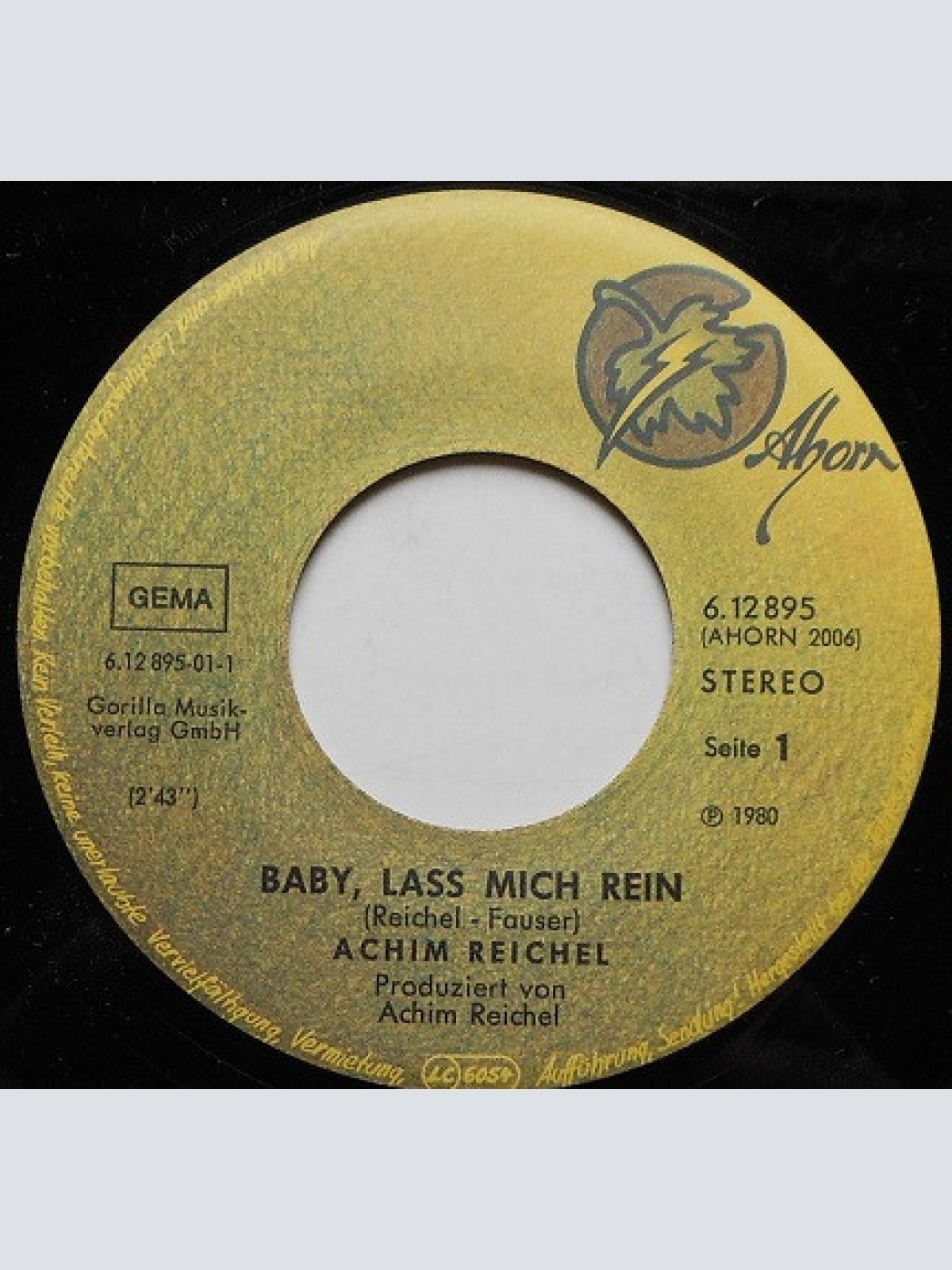 Vinyl / Achim Reichel - Baby, Laß Mich Rein