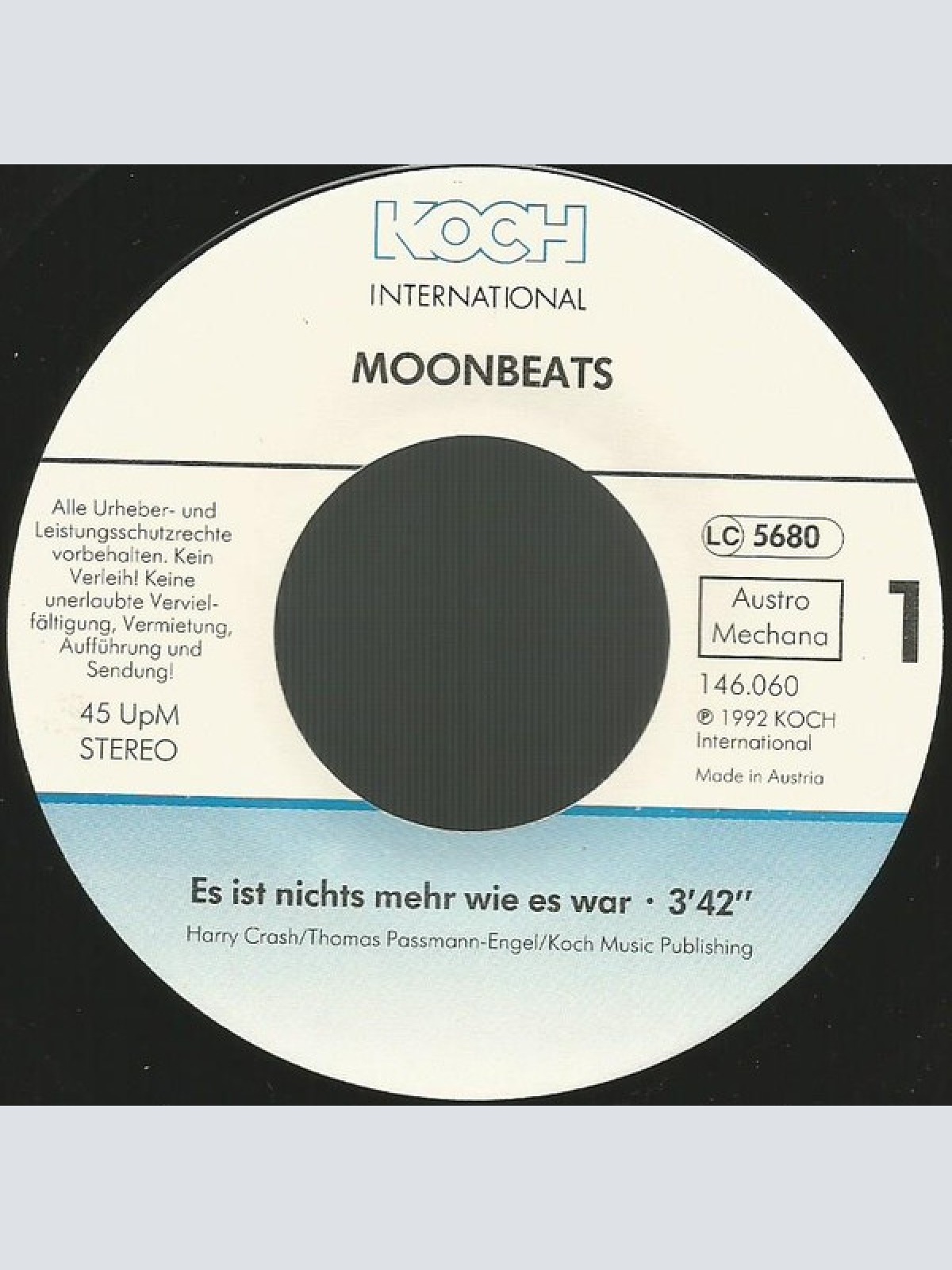 Vinyl / Moonbeats - Es Ist Nichts Mehr Wie Es War