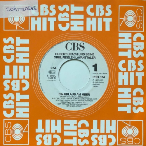 Vinyl / Hubert Urach Und Seine Orig. Fidelen Lavanttaler* - Ein Urlaub Am Meer