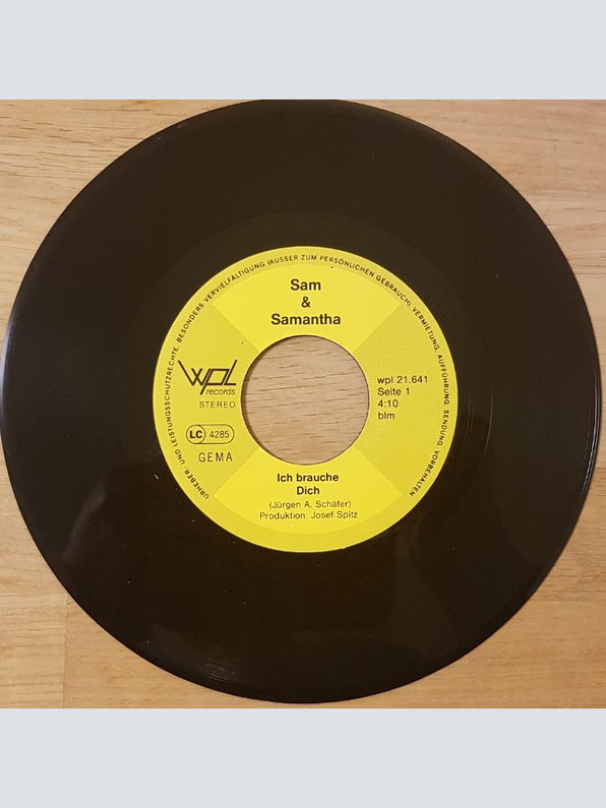 Vinyl / Sam-Samanta* - Ich Brauche Dich