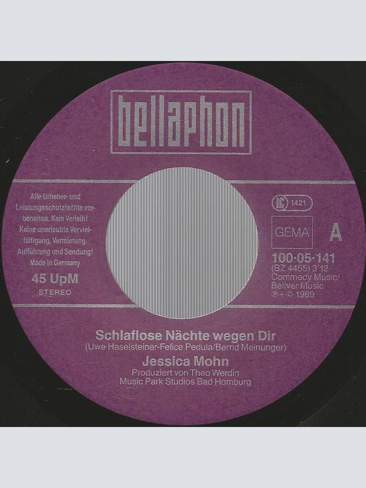 Vinyl / Jessica Mohn - Schlaflose Nächte Wegen Dir