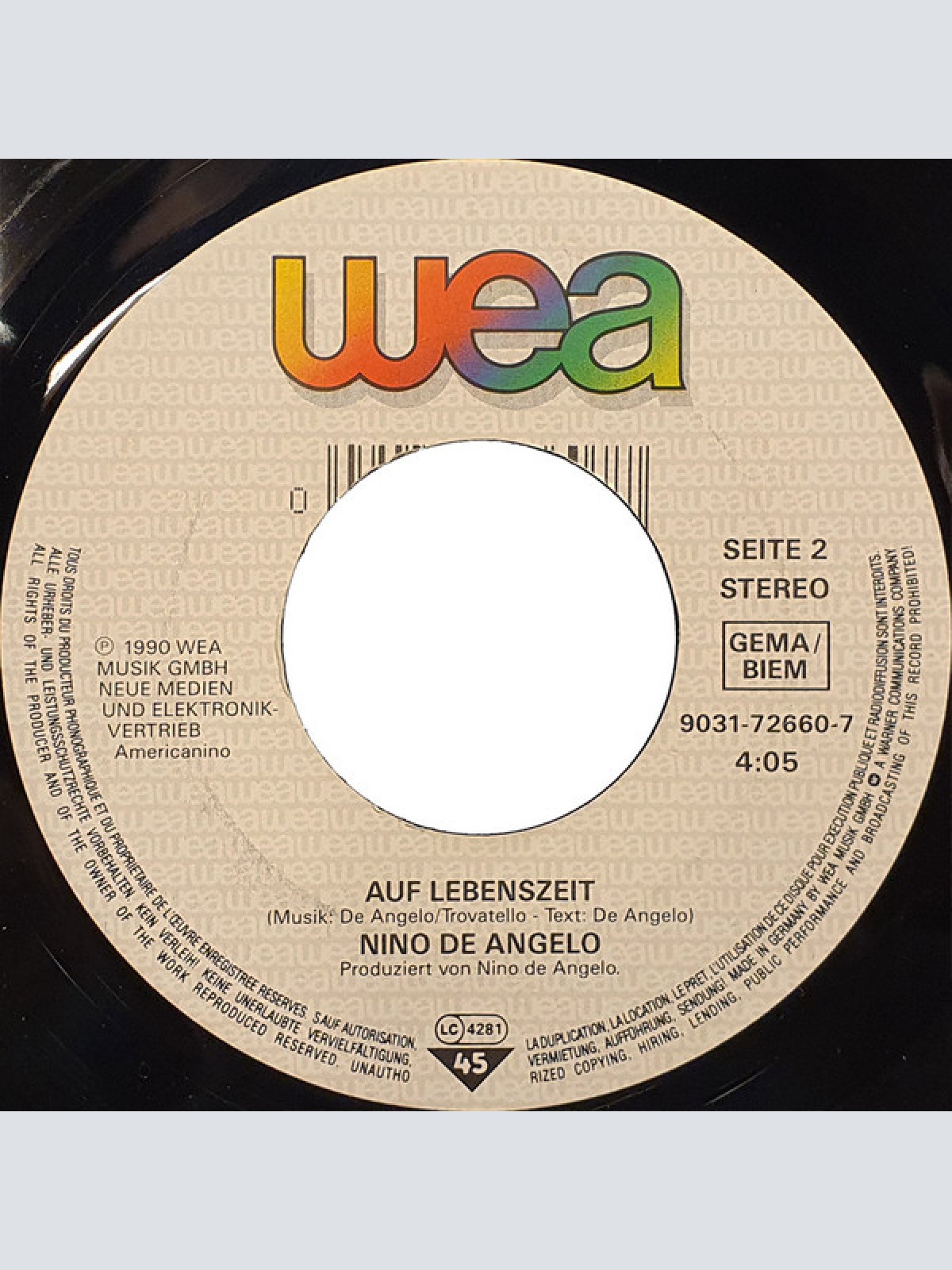 Vinyl / Nino De Angelo - Vielleicht (Muss Man Erstmal Durch Die Hölle)