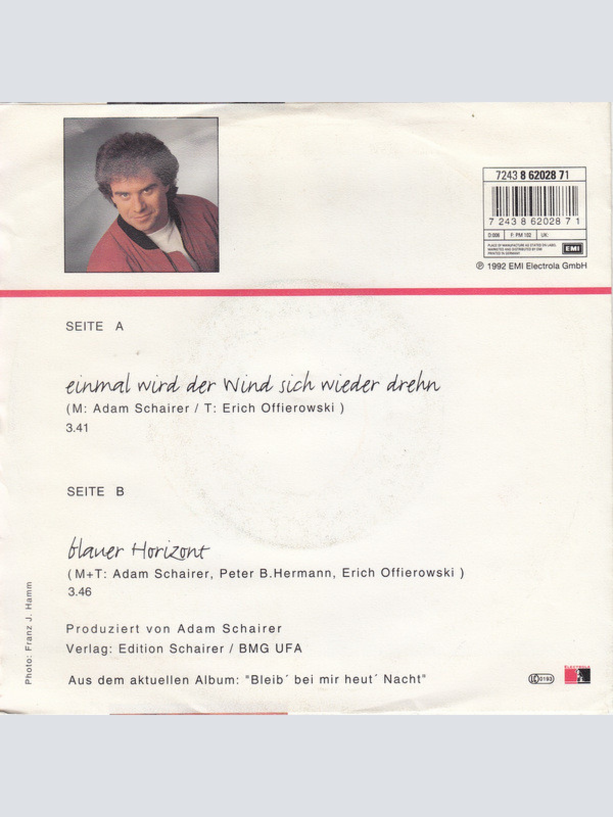 Vinyl / Andy Borg - Einmal Wird Der Wind Sich Wieder Drehn