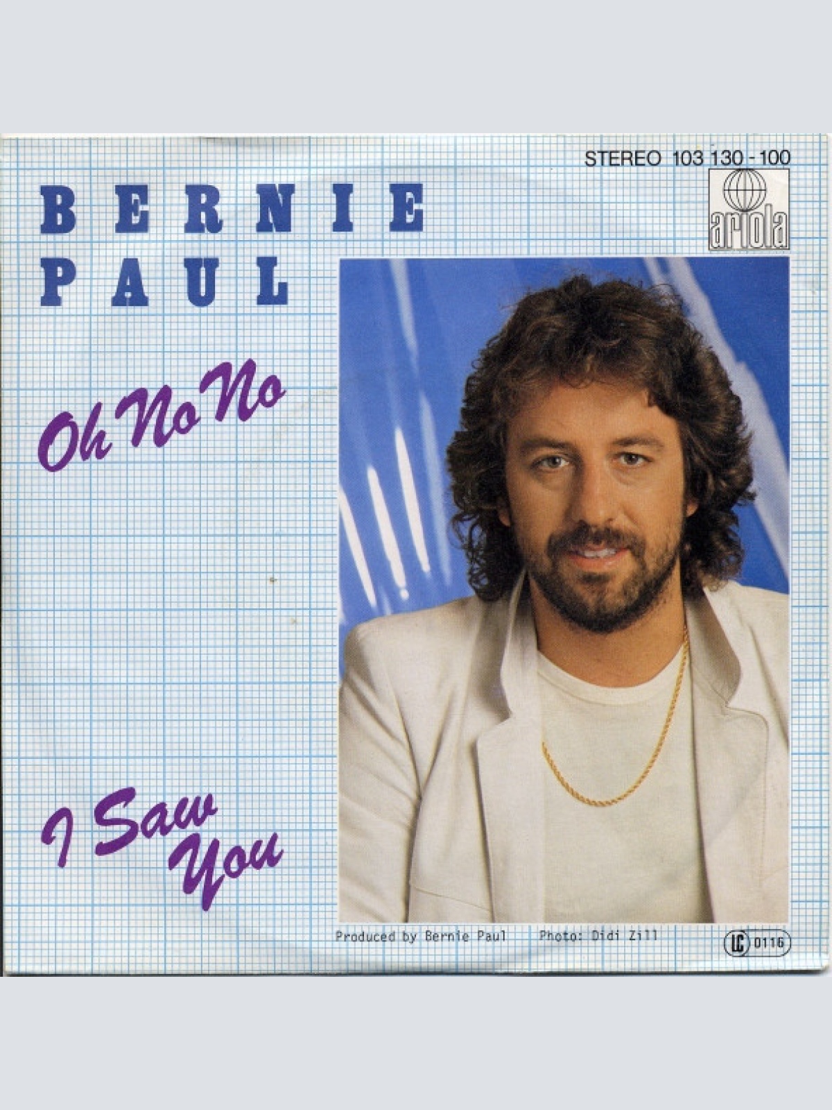 Vinyl / Bernie Paul - Oh No No / I Saw You