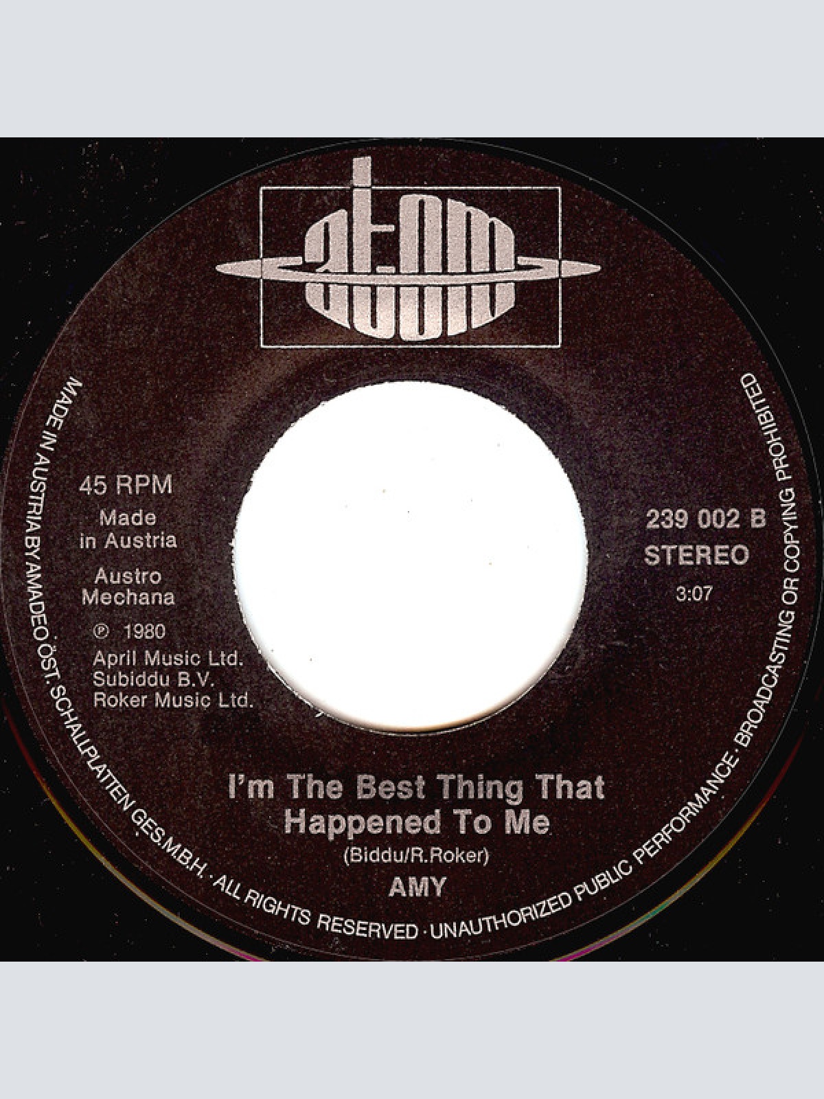 Vinyl / Amy (19) - Small Talk