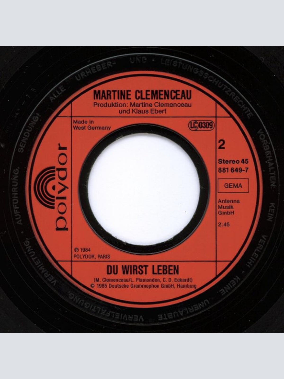 Vinyl / Martine Clemenceau* - Ja Oder Nein