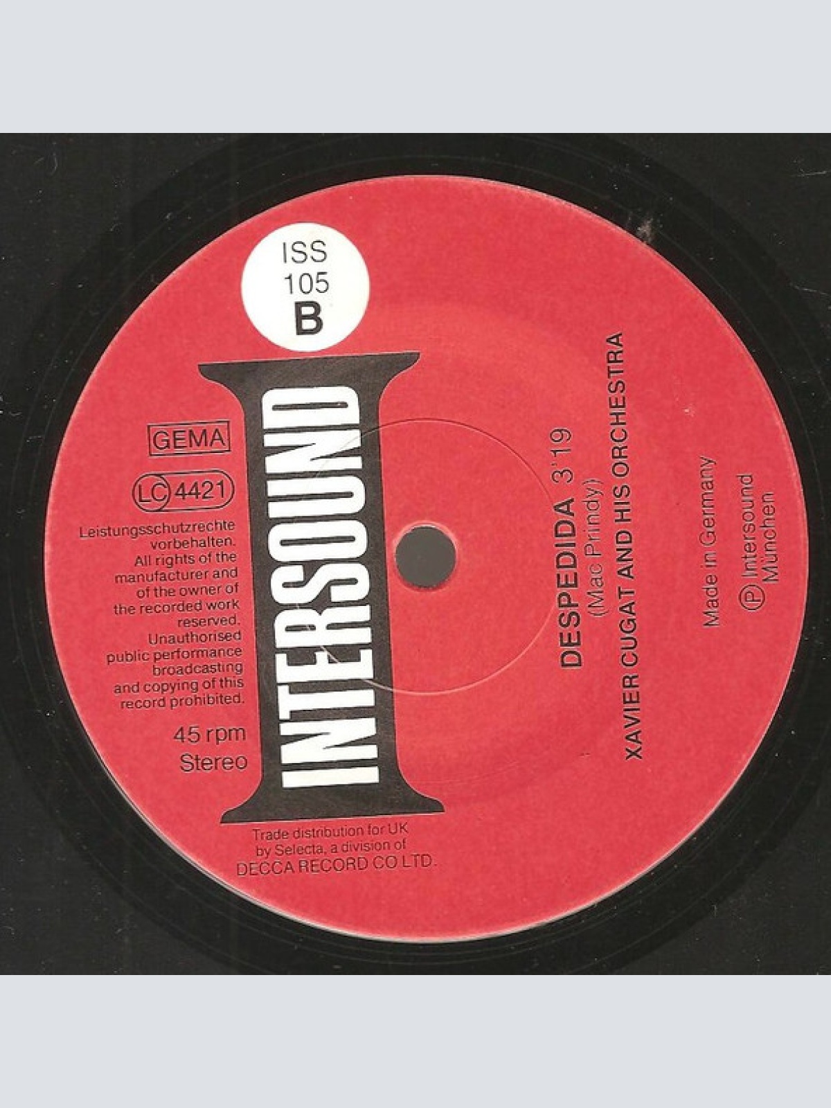 Vinyl / Xavier Cugat And His Orchestra - La Bamba / Despedida