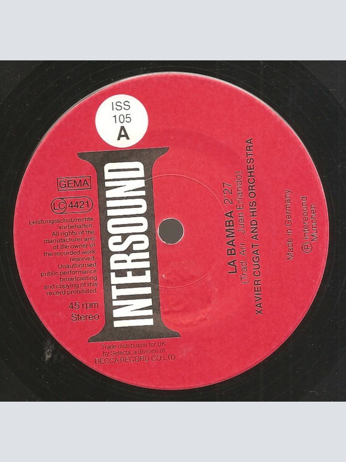 Vinyl / Xavier Cugat And His Orchestra - La Bamba / Despedida