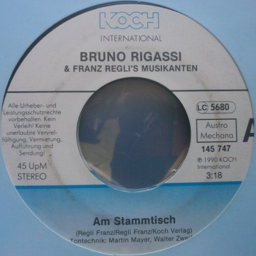 Vinyl / Bruno Rigassi & Franz Regli's Musikanten - Am Stammtisch