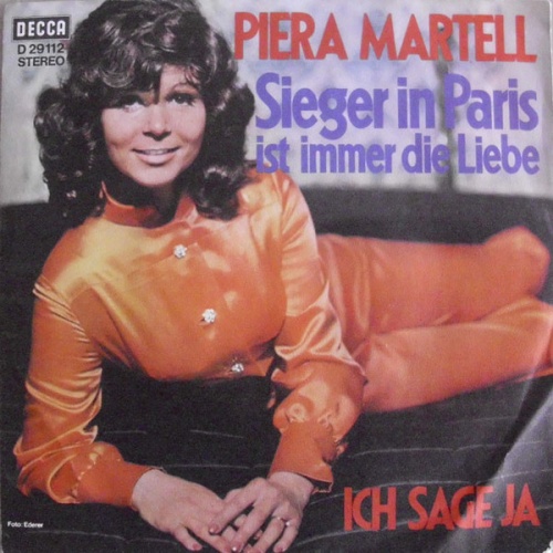 Vinyl / Piera Martell - Sieger In Paris Ist Immer Die Liebe