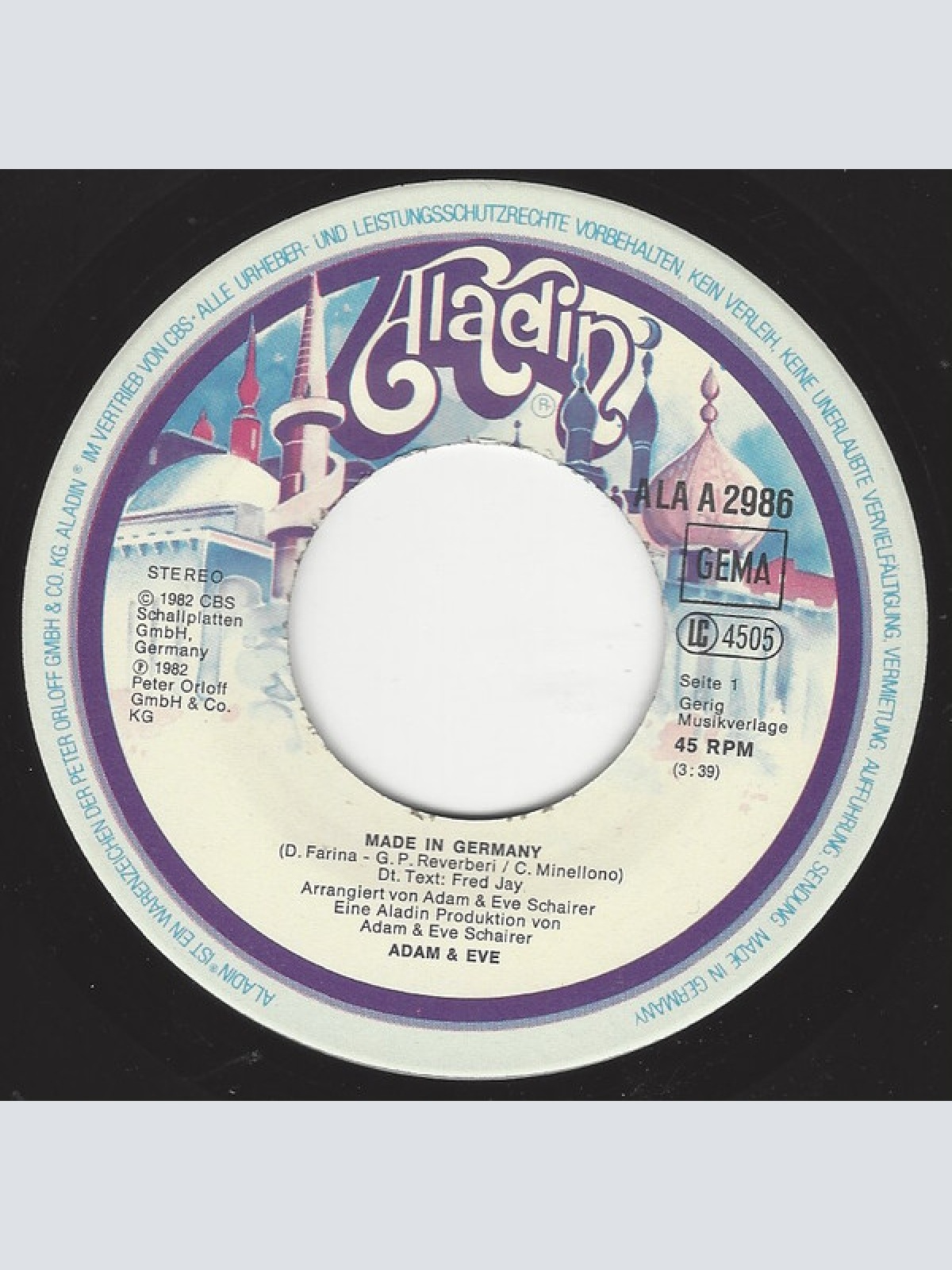 Vinyl / Adam & Eve (6) - Made In Germany