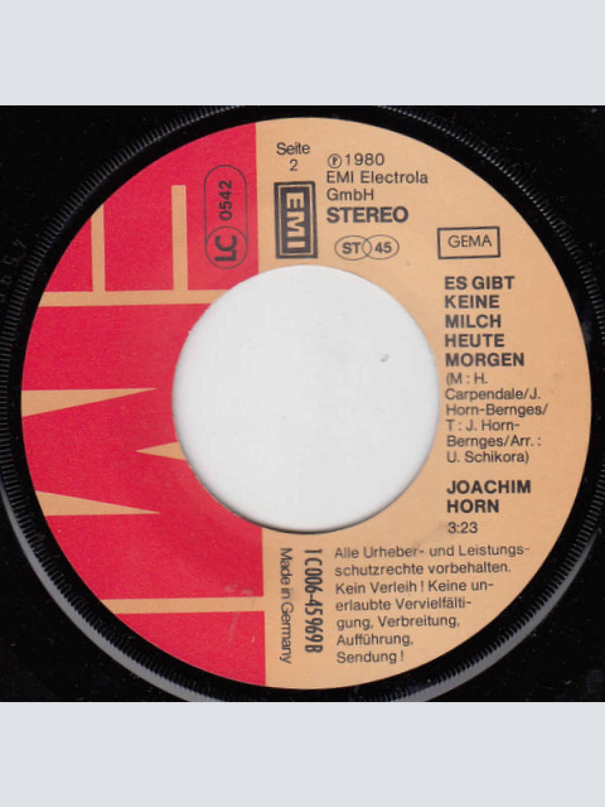 Vinyl / Joachim Horn* - Verloren