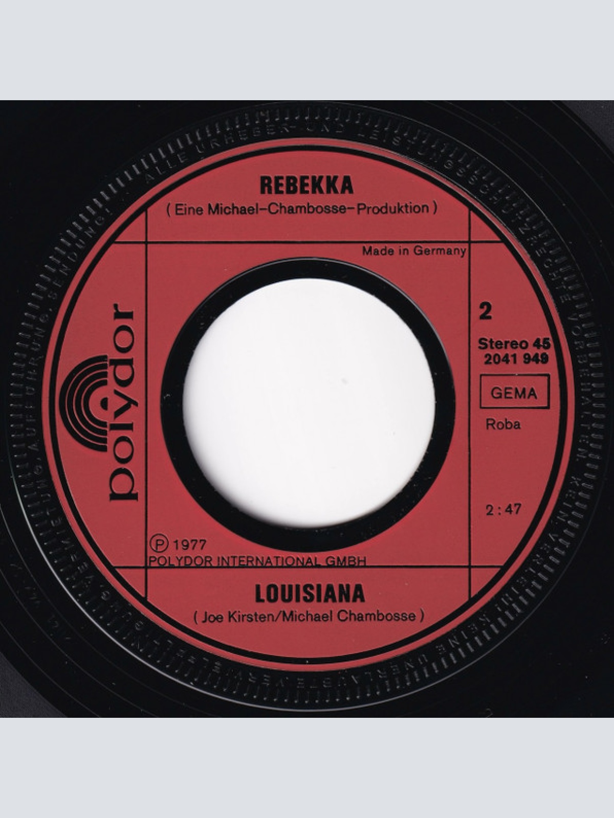 Vinyl / Rebekka (2) - ... Dann Bis Morgen (Sunrise)