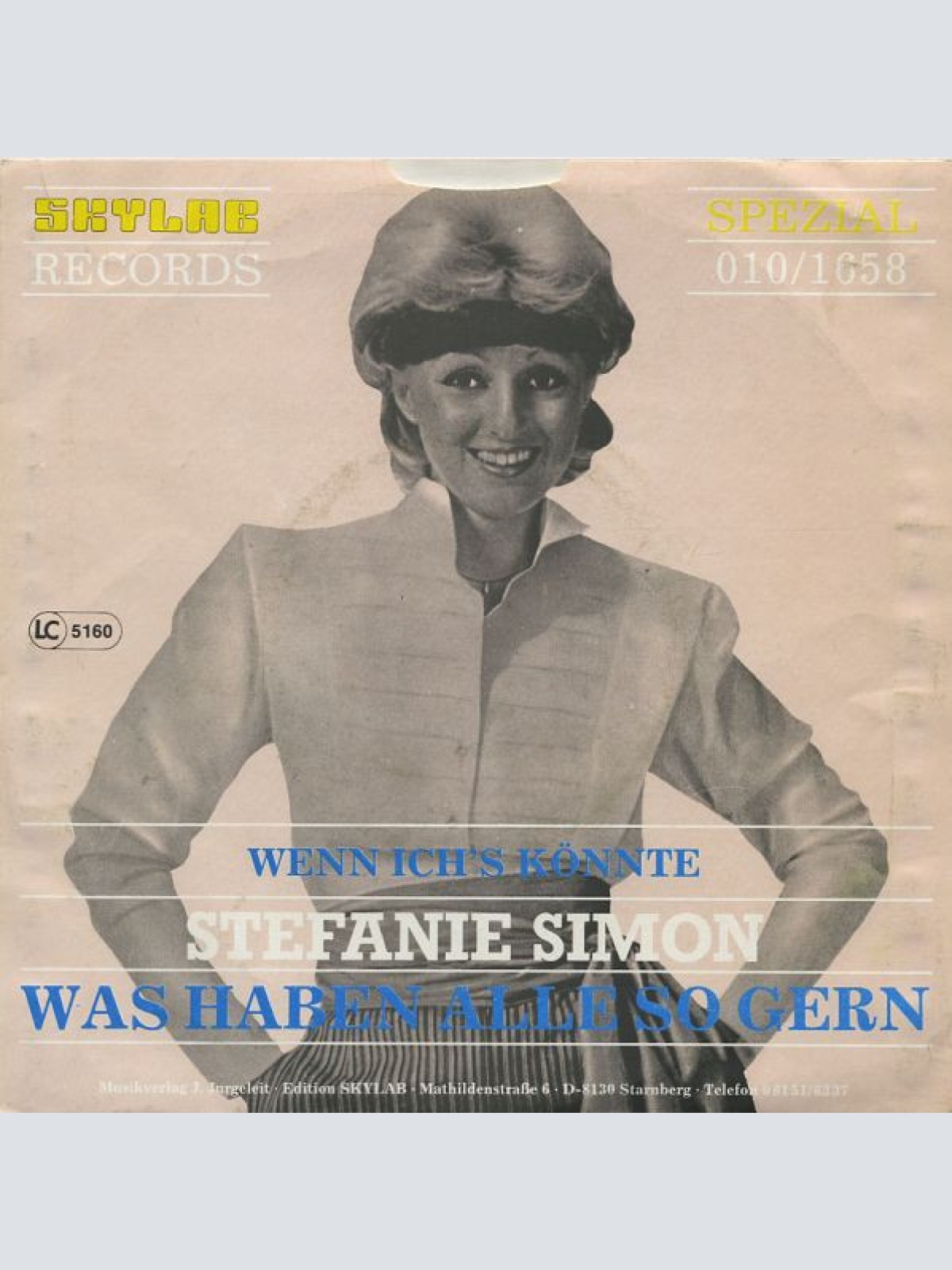 Vinyl / Stefanie Simon - Was Haben Alle So Gern / Wenn Ich's Könnte