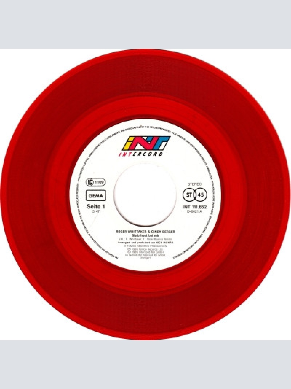 Vinyl / Roger Whittaker & Cindy Berger - Bleib Heut Bei Mir