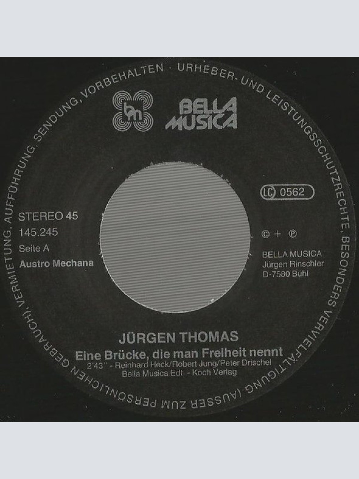 Vinyl / Jürgen Thomas (2) - Eine Brücke, Die Man Freiheit Nennt