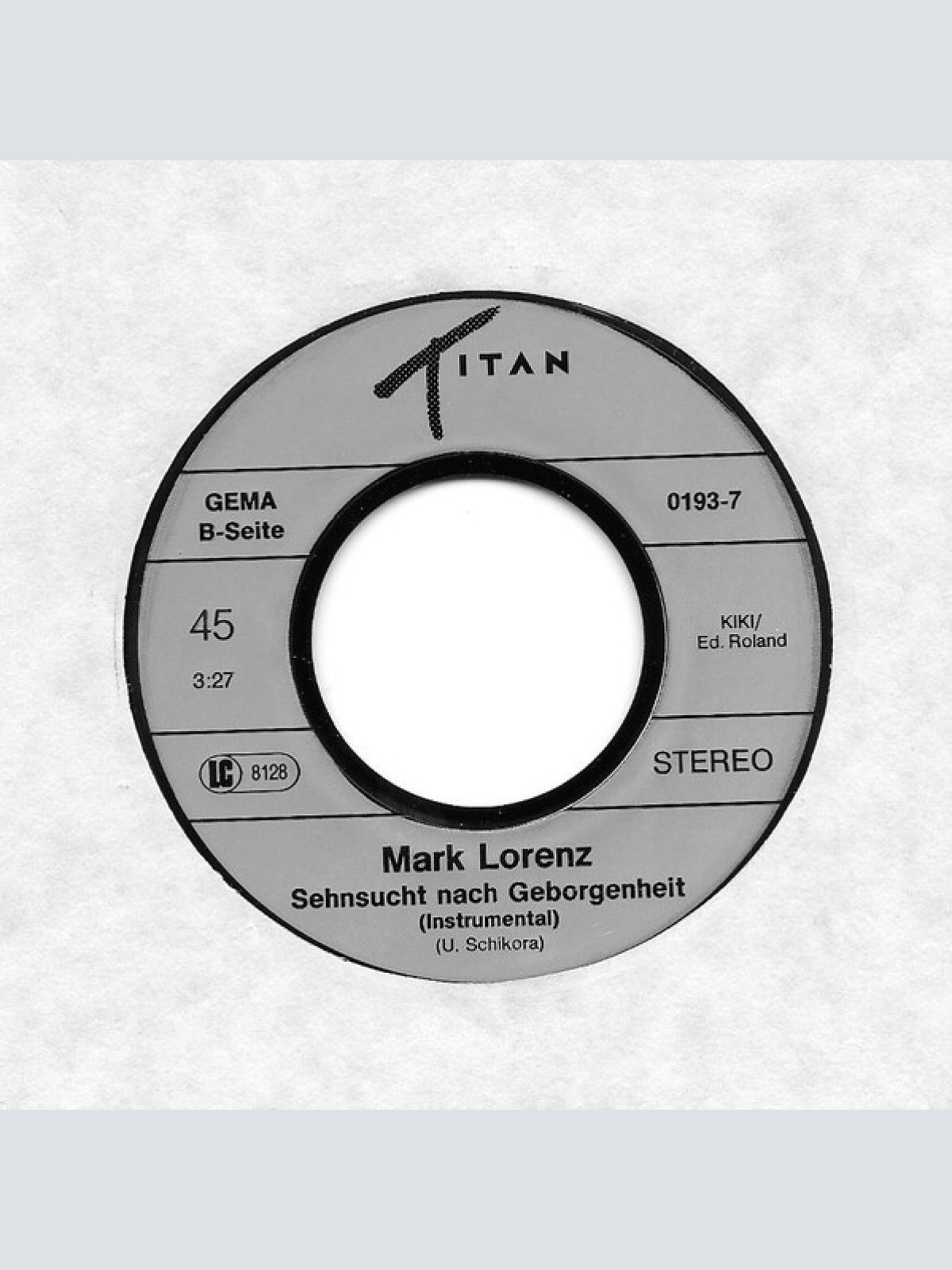 Vinyl / Mark Lorenz - Sehnsucht Nach Geborgenheit