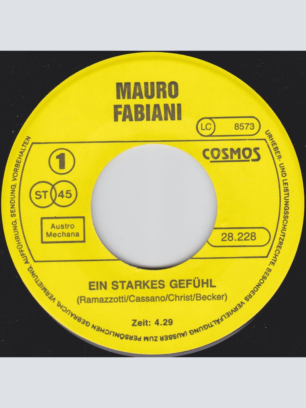Vinyl / Mauro Fabiani - Ein Starkes Gefühl / Himmel Auf Erden