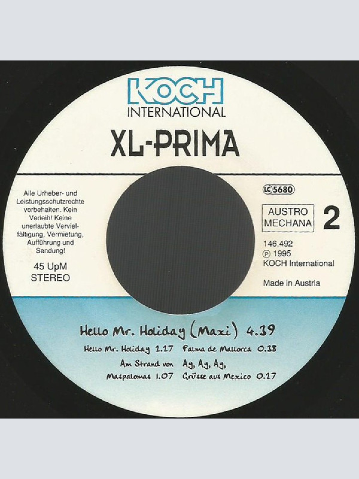 Vinyl / XL-Prima - Hello Mr. Holiday