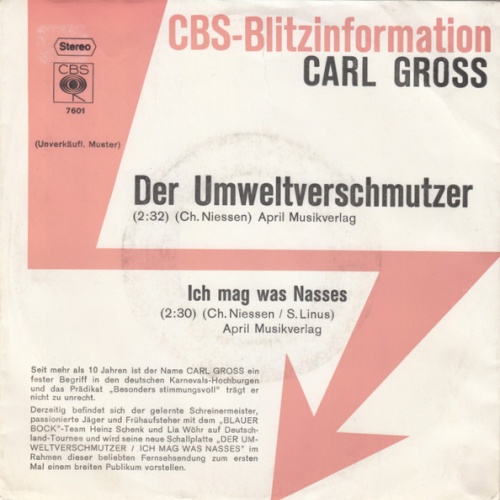 Vinyl / Carl Gross - Der Umweltverschmutzer