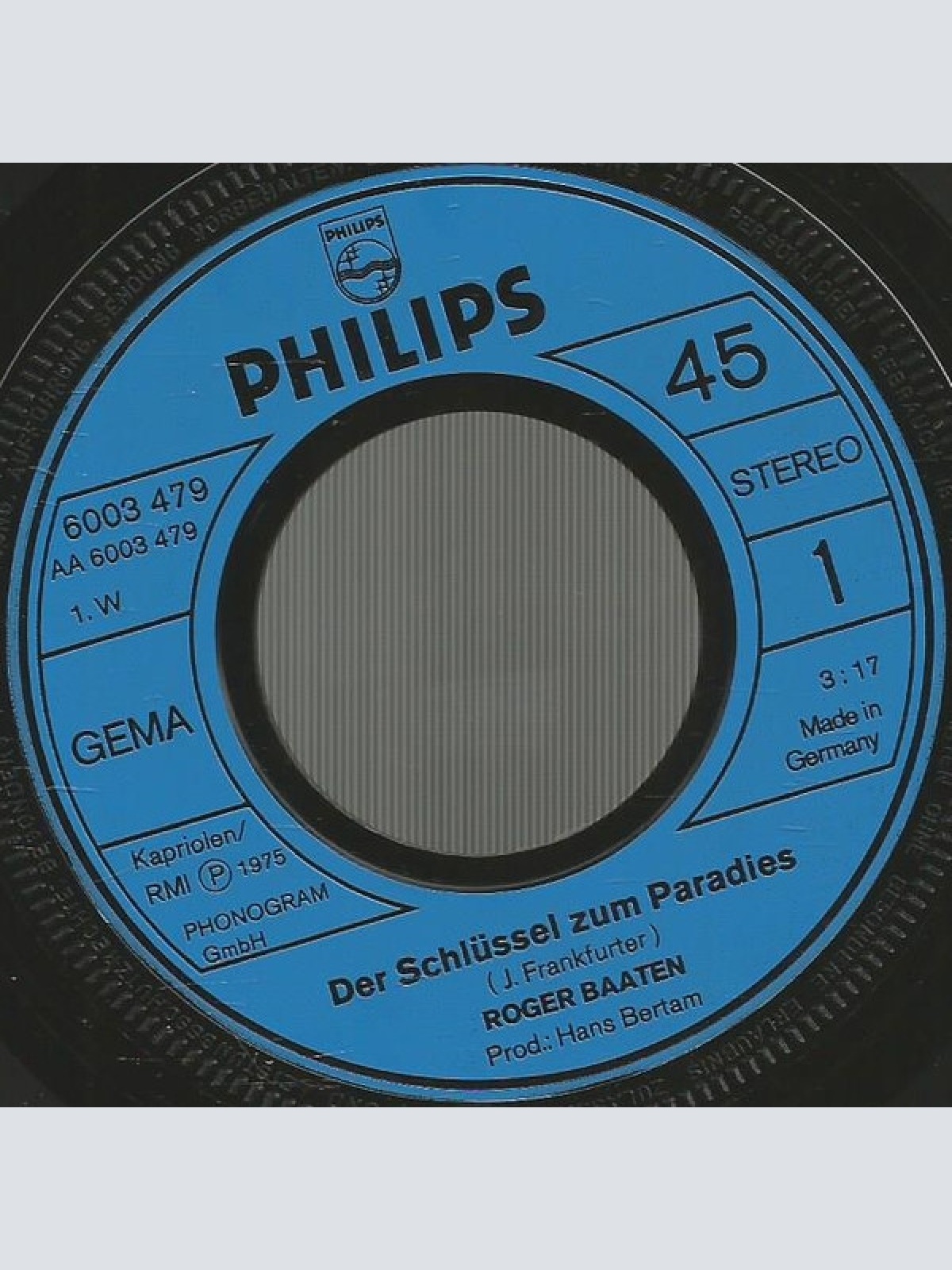 Vinyl / Roger Baaten* - Der Schlüssel Zum Paradies