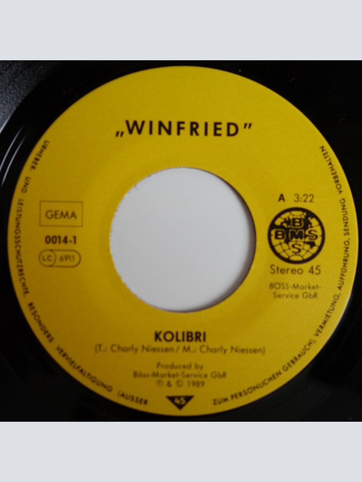 Vinyl / Winfried - Kolibri
