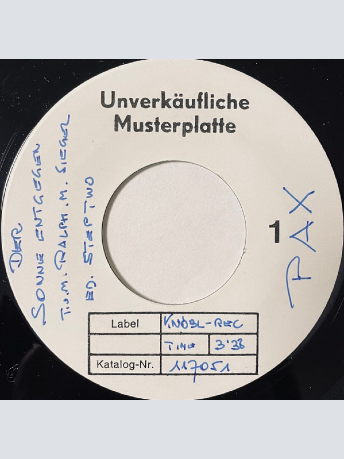 Vinyl / Pax (18) - Der Sonne Entgegen…