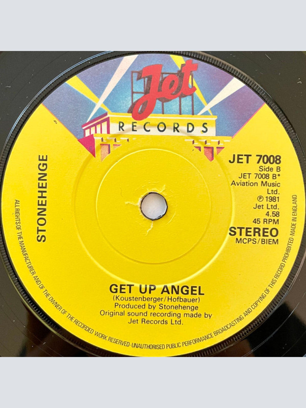 Vinyl / Stonehenge (8) - Leave It Up To Me / Get Up, Angel