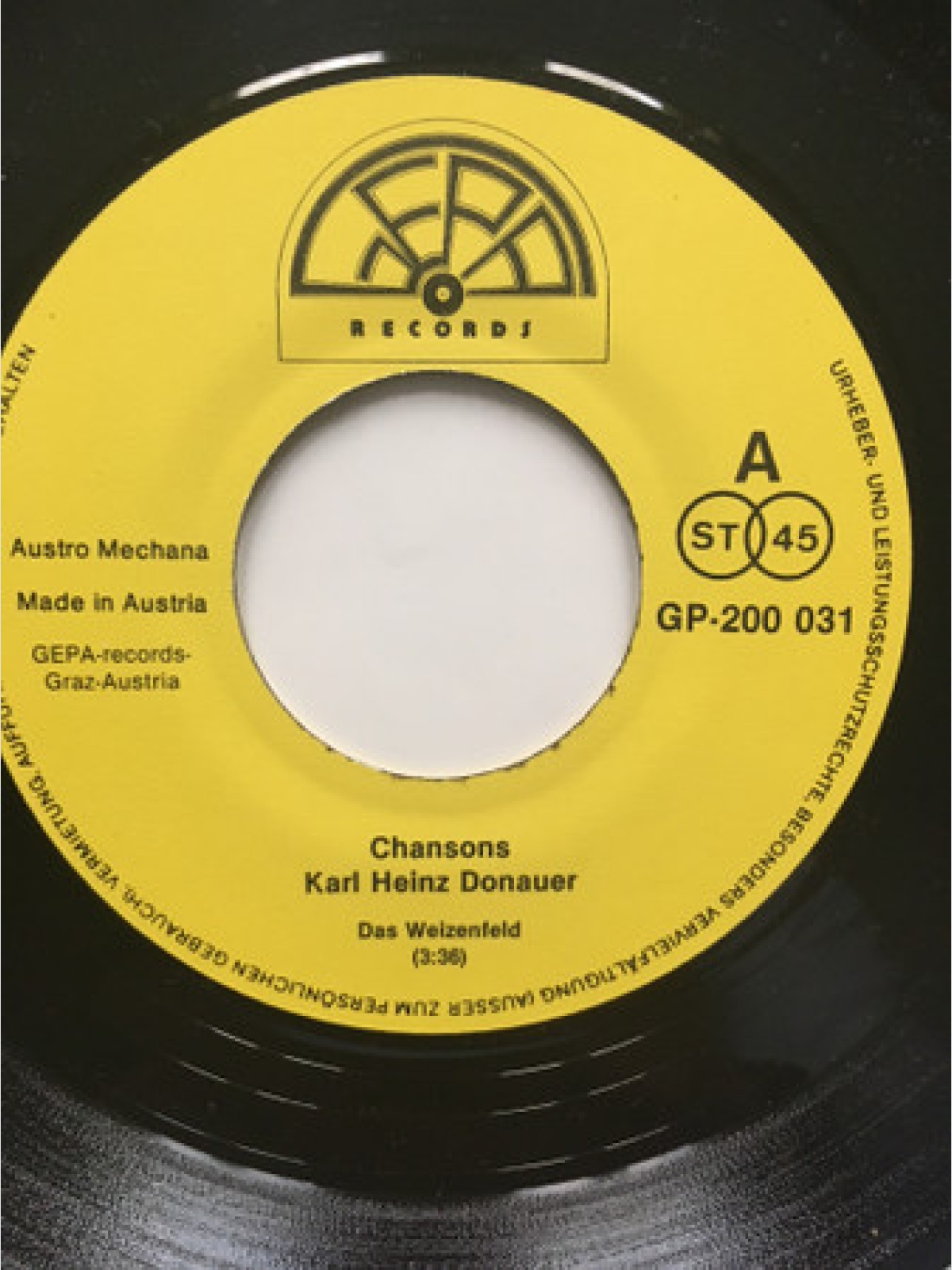 Vinyl / Karl-Heinz Donauer - Chansons