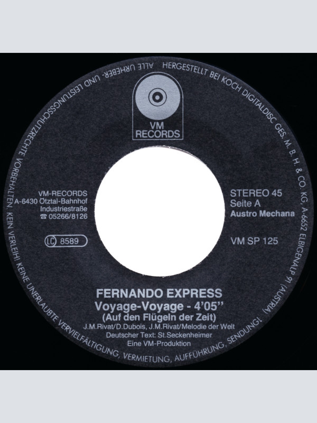 Vinyl / Fernando Express - Voyage-Voyage