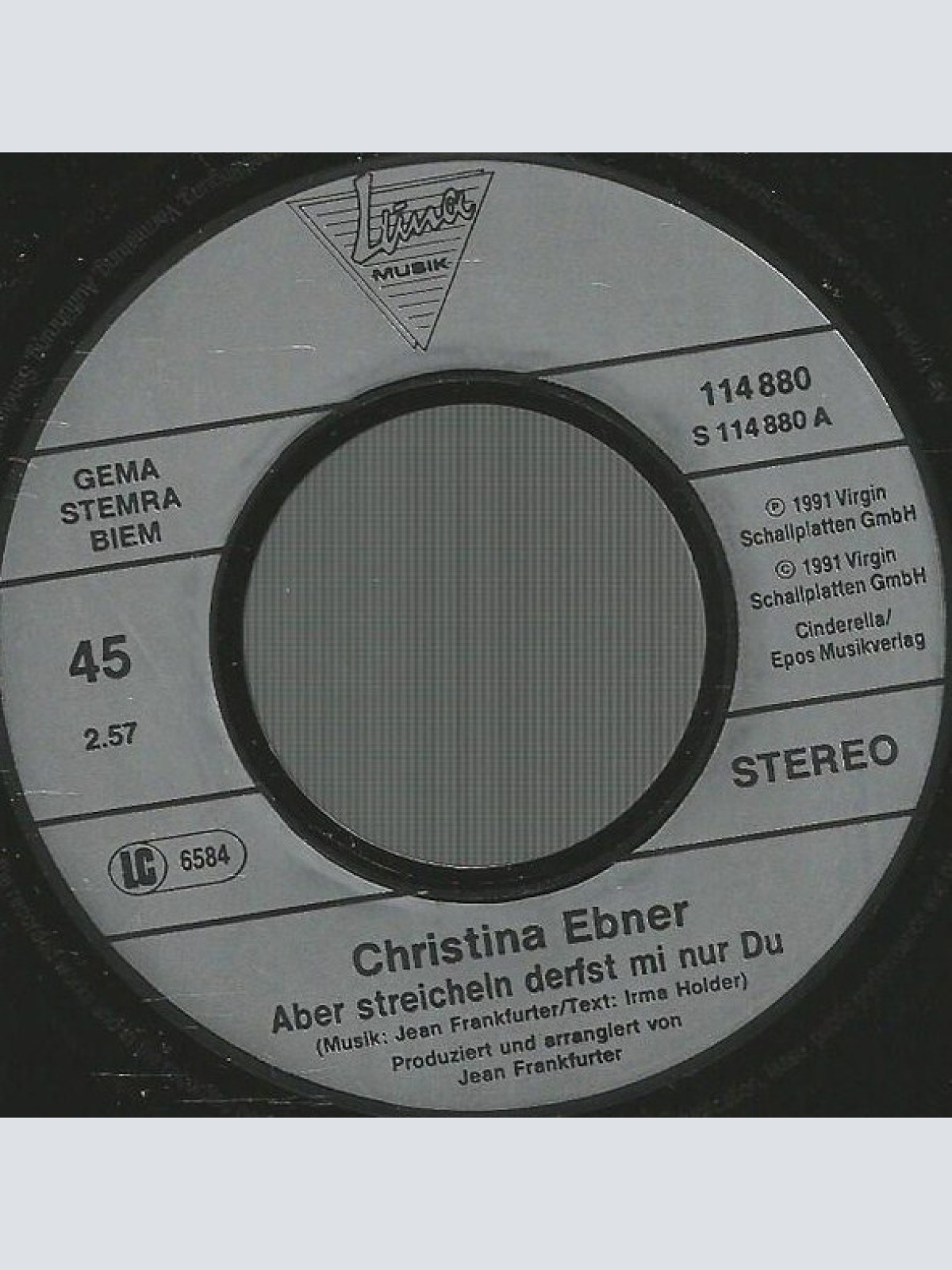 Vinyl / Christina Ebner - Aber Streicheln Derfst Mi Nur Du