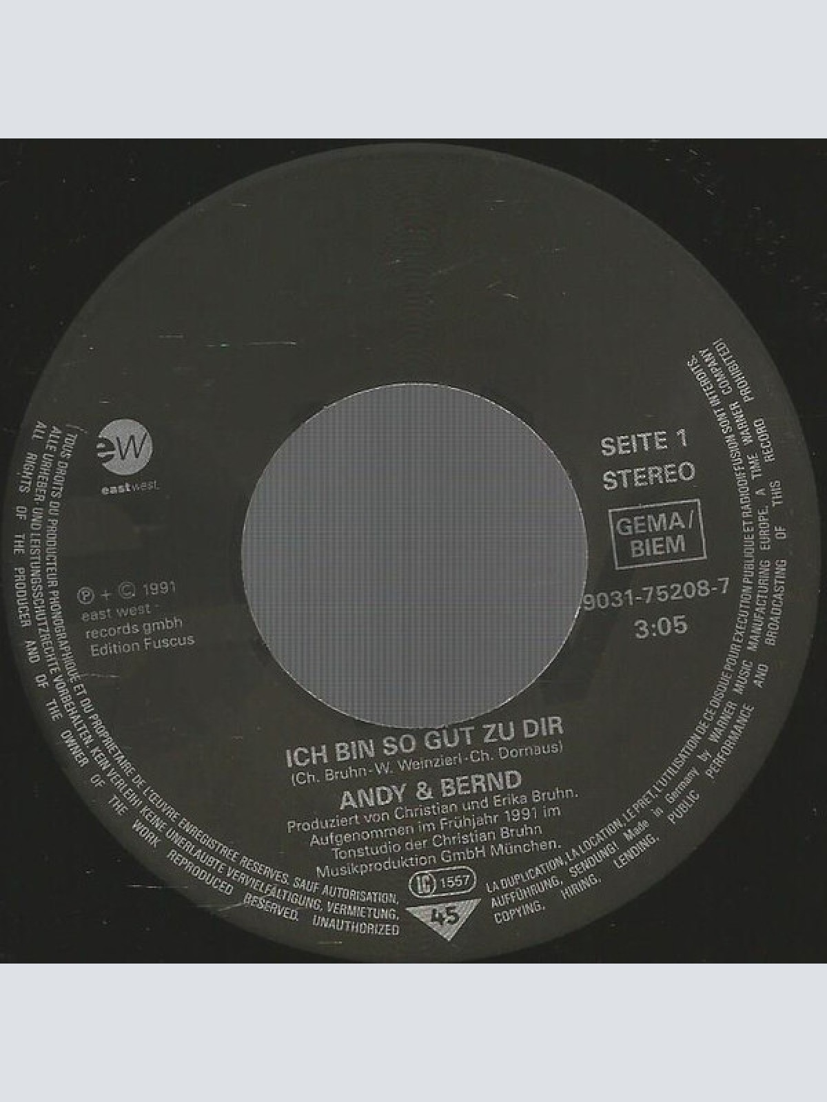 Vinyl / Andy & Bernd* - Ich Bin So Gut Zu Dir