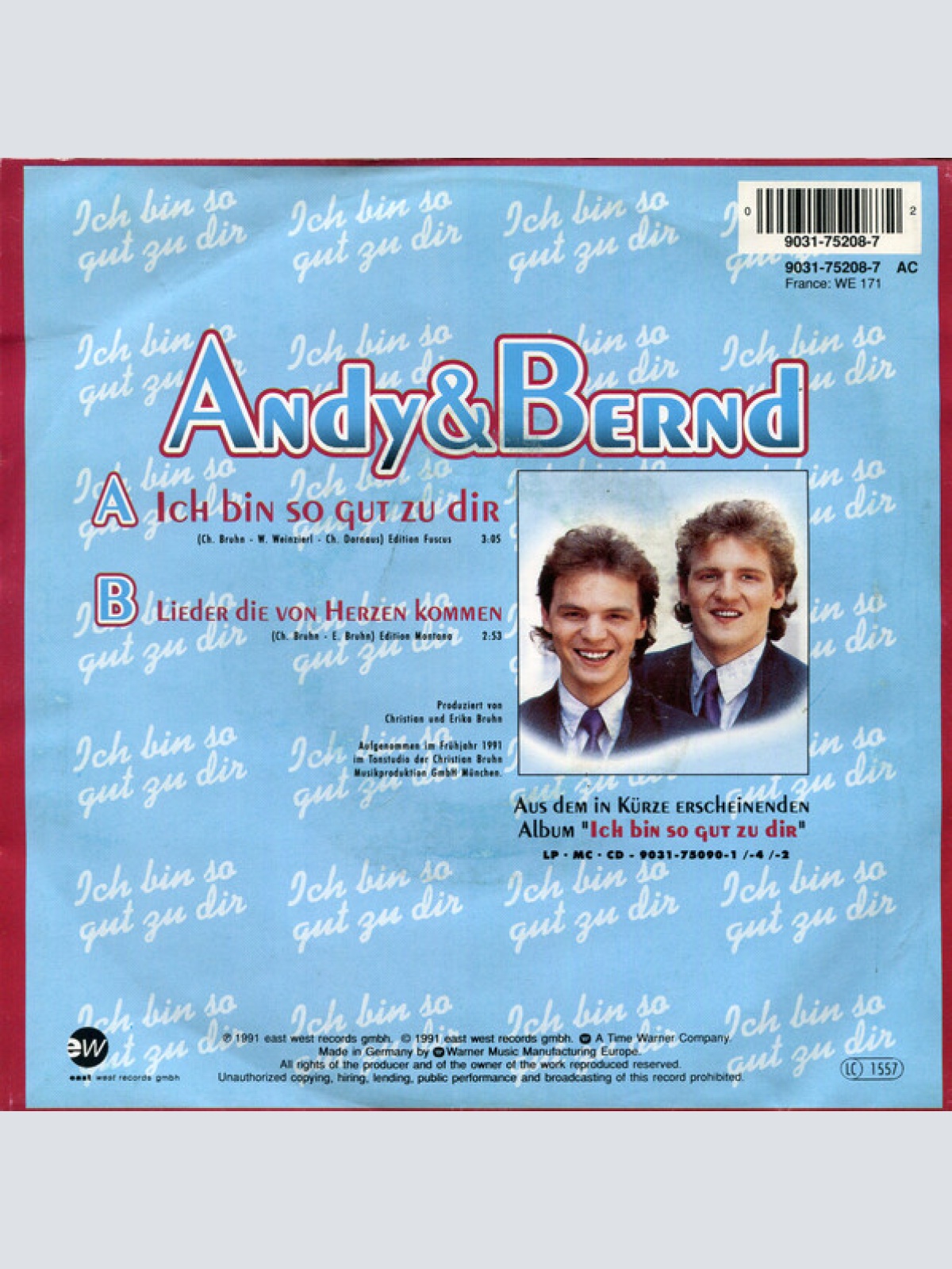 Vinyl / Andy & Bernd* - Ich Bin So Gut Zu Dir