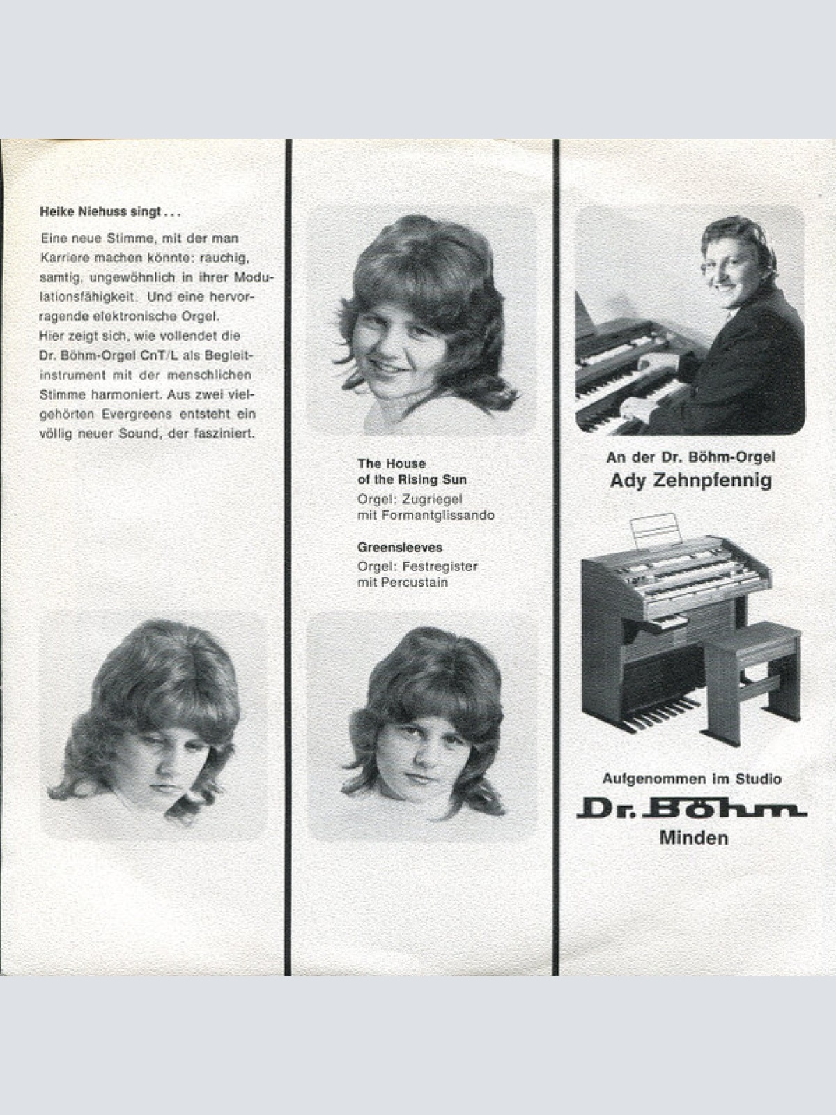 Vinyl / Heike Niehuss - The House Of The Rising Sun / Greensleeves