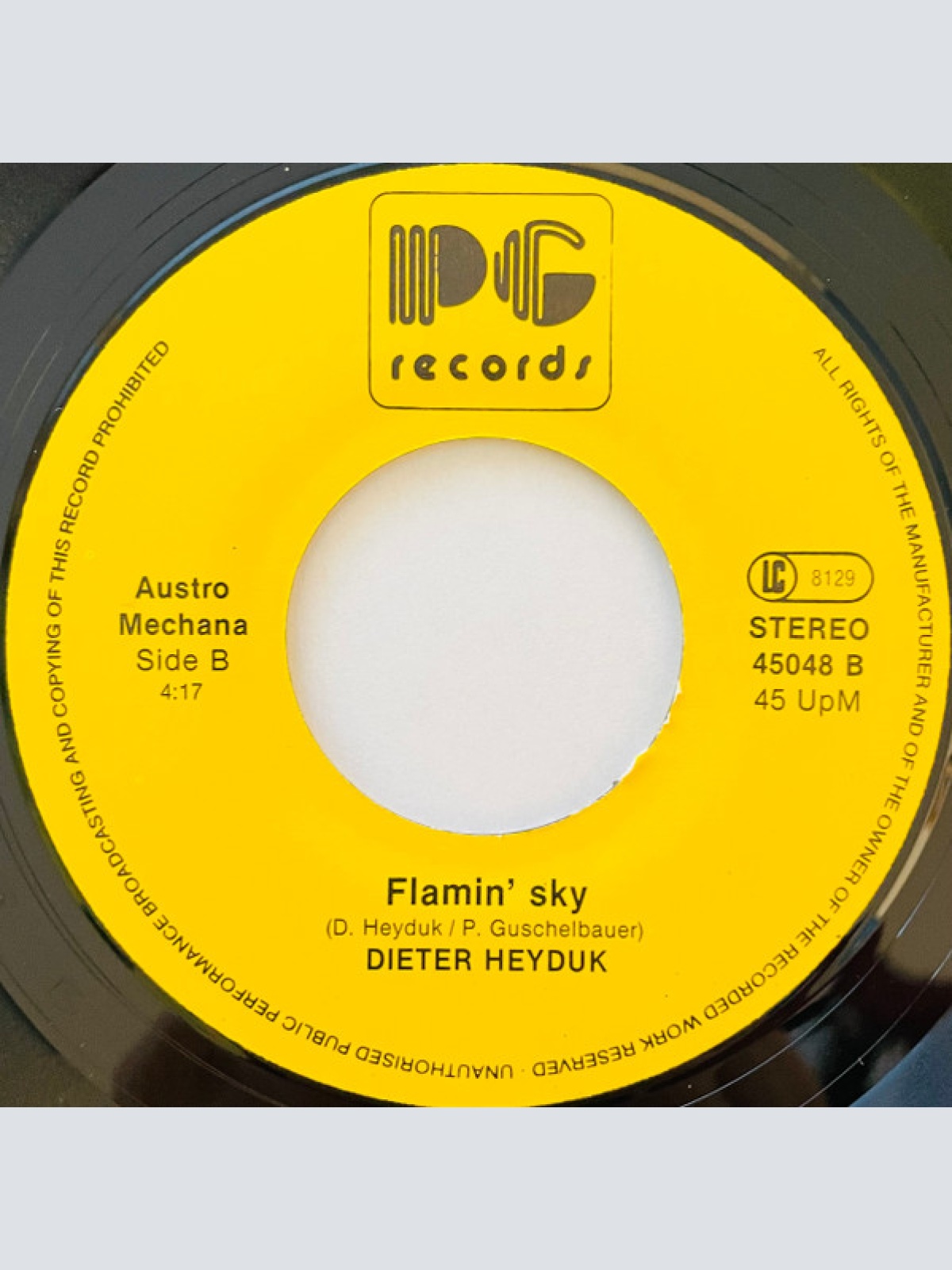 Vinyl / Dieter Heyduk - I Always Love You / Flamin' Sky