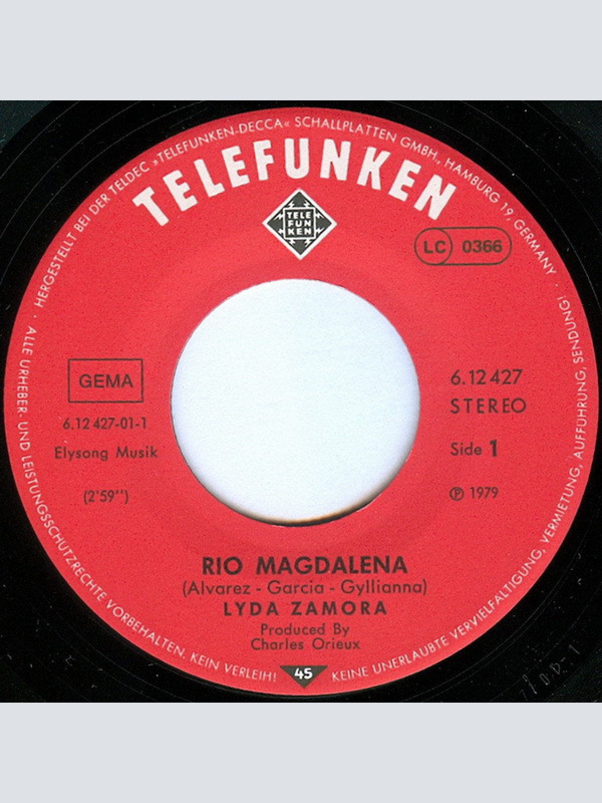 Vinyl / Lyda Zamora - Rio Magdalena