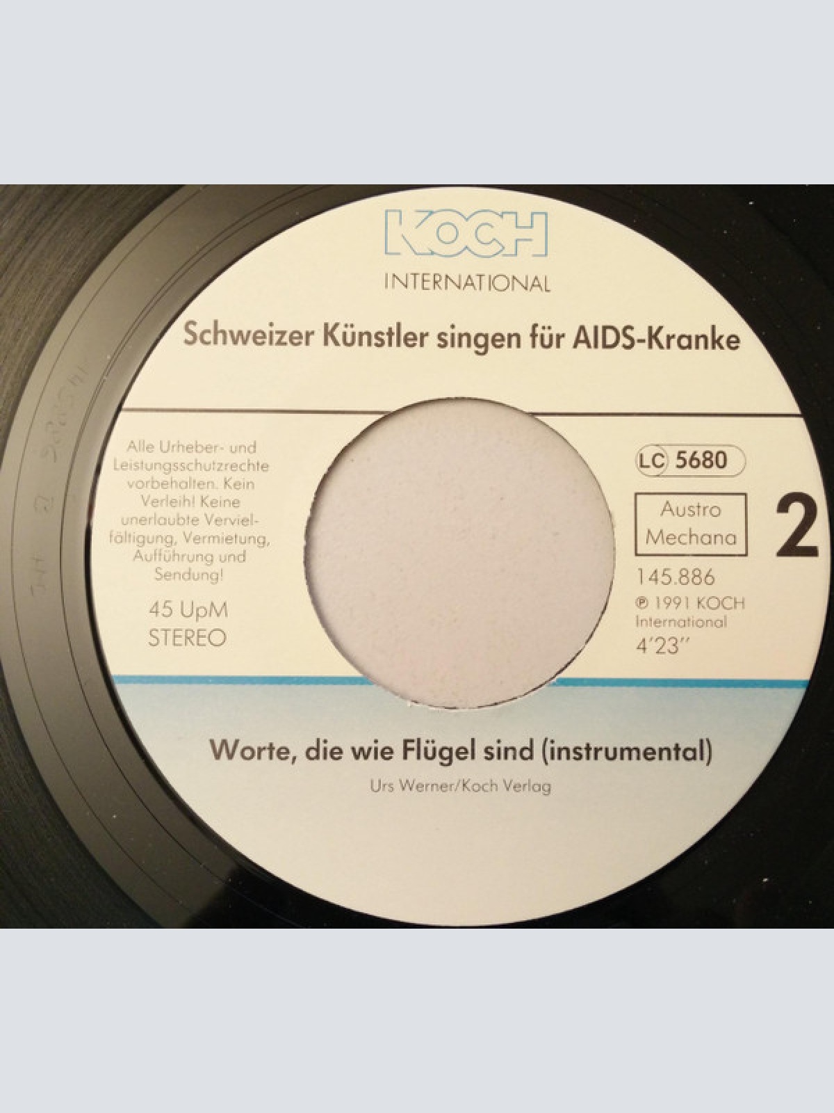 Vinyl / Various - Worte Die Wie Flügel Sind (Schweizer Künstler Singen Für AIDS-Kranke)