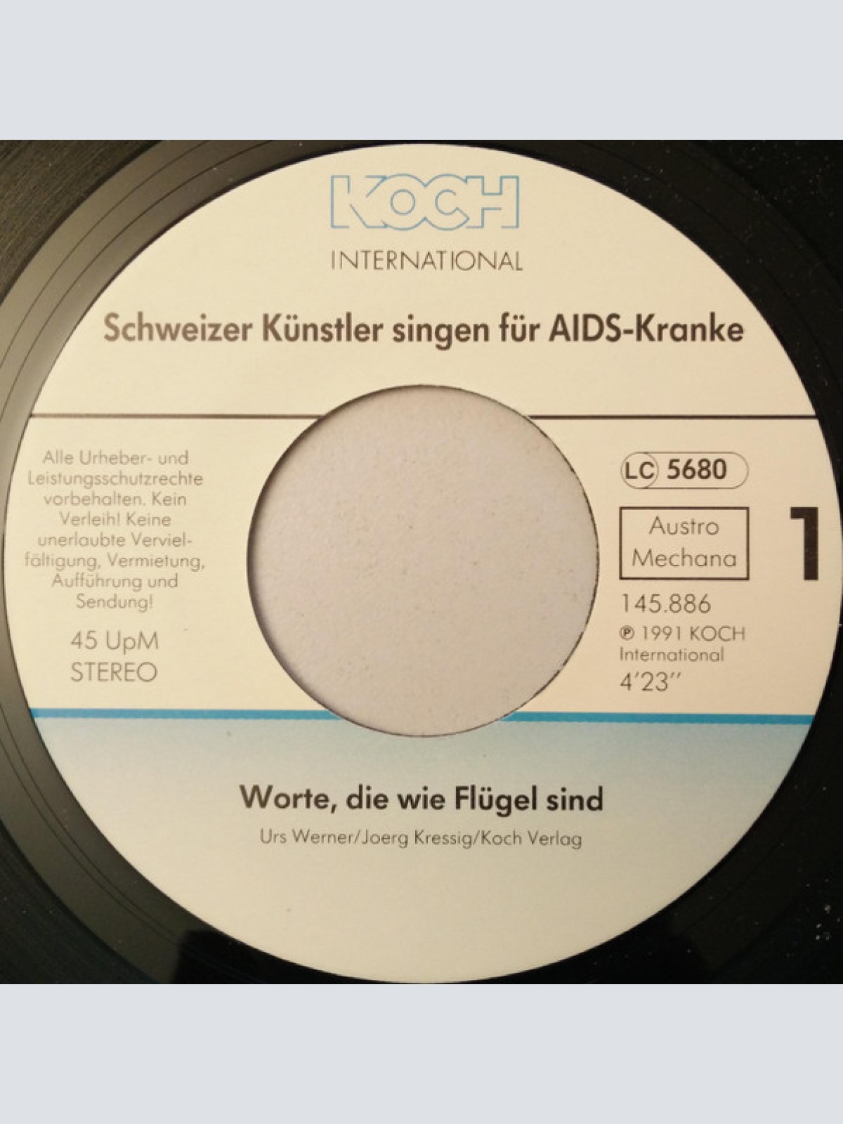 Vinyl / Various - Worte Die Wie Flügel Sind (Schweizer Künstler Singen Für AIDS-Kranke)