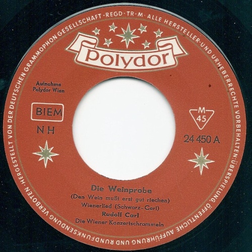 Vinyl / Rudolf Carl - Die Weinprobe