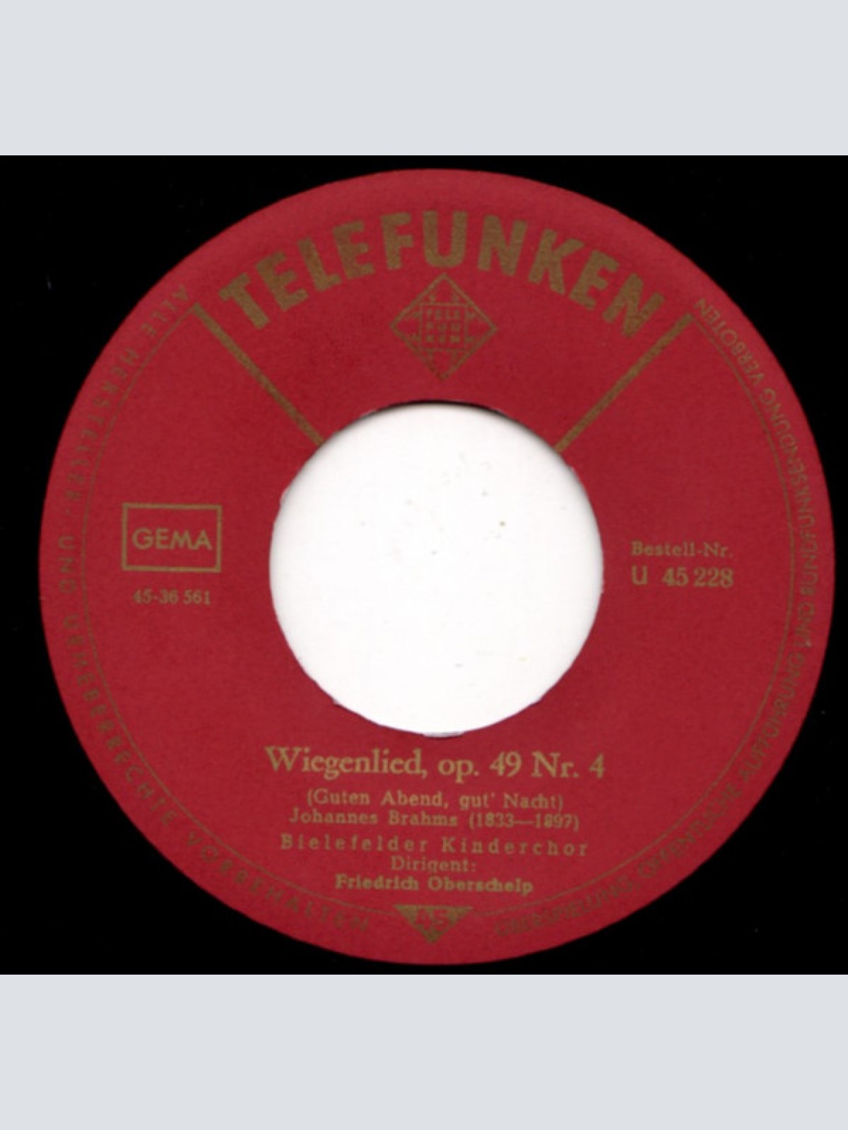 Vinyl / Bielefelder Kinderchor* - Schlafe, Mein Prinzchen Schlaf Ein / Wiegenlied