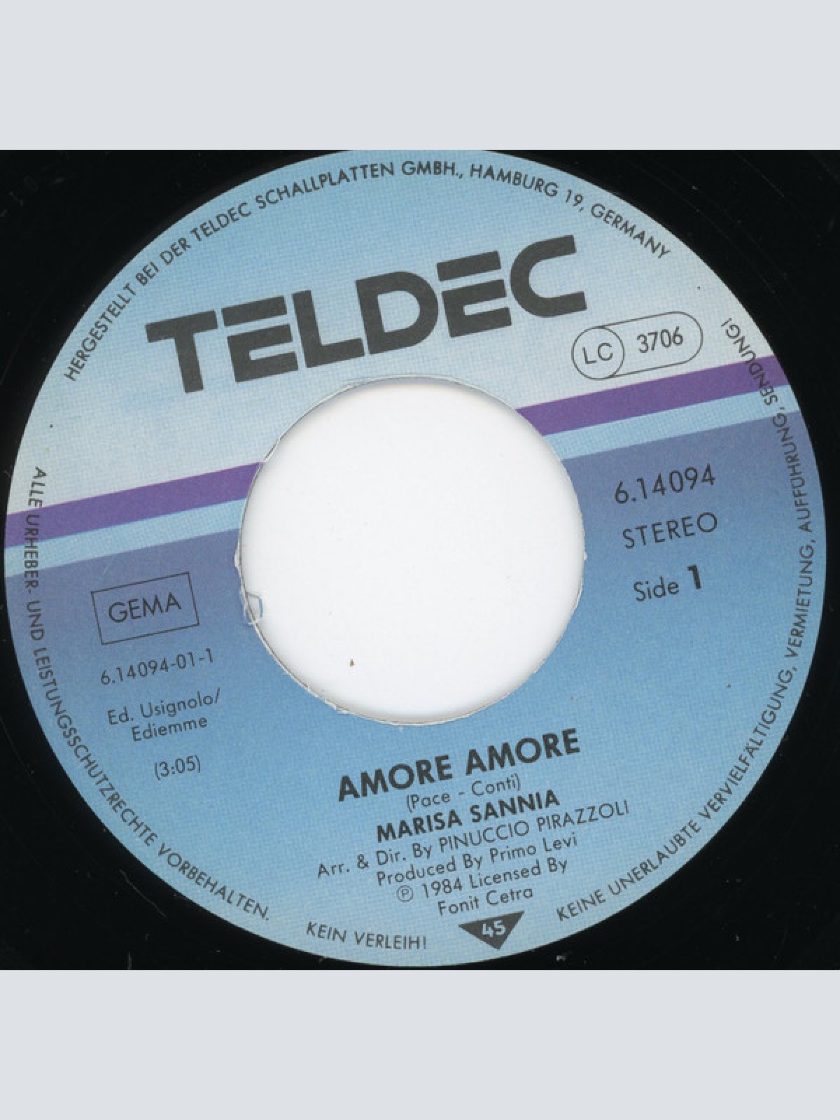 Vinyl / Marisa Sannia - Amore Amore