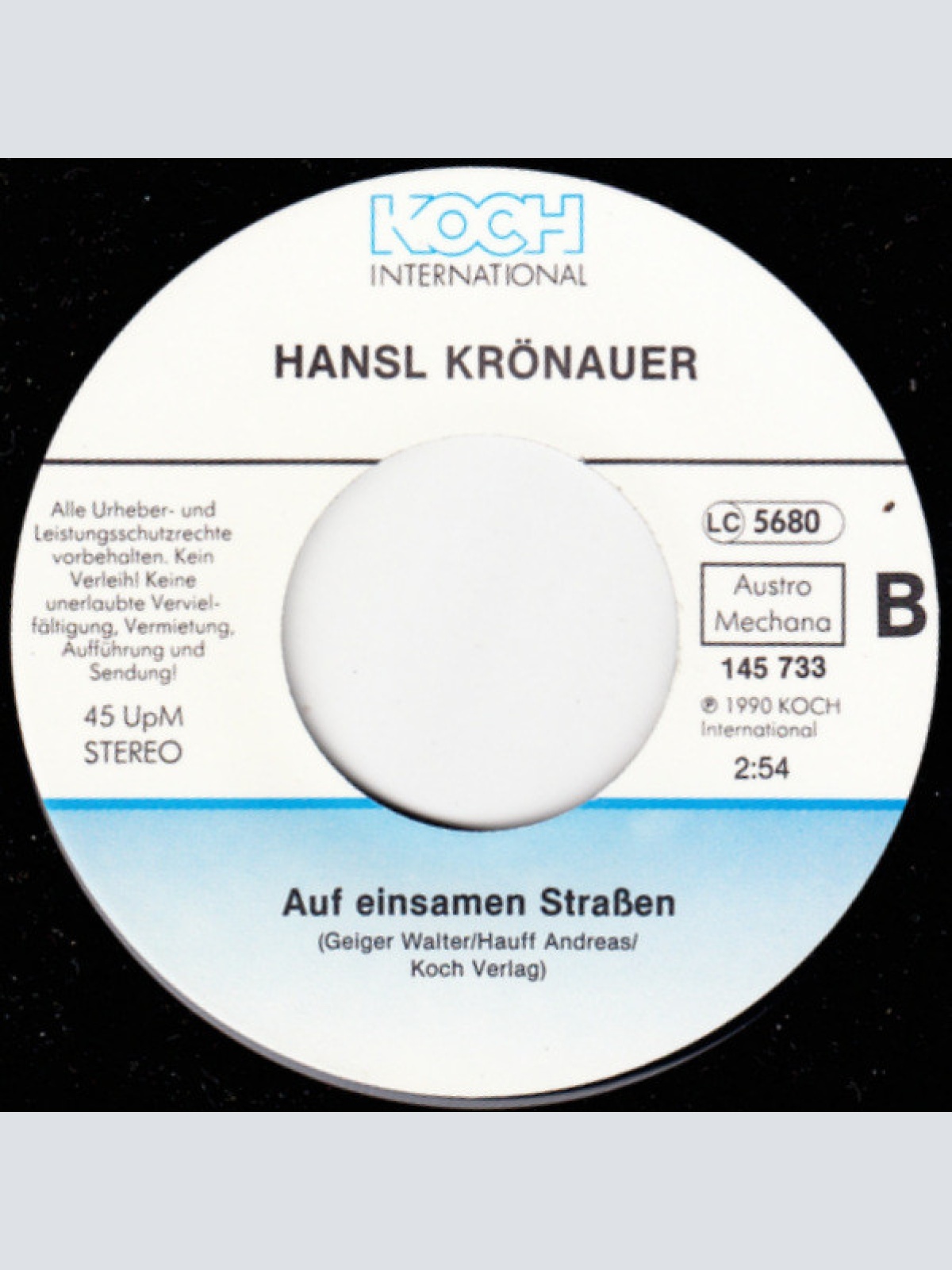 Vinyl / Hansl Krönauer - Die Liab Is A Macht