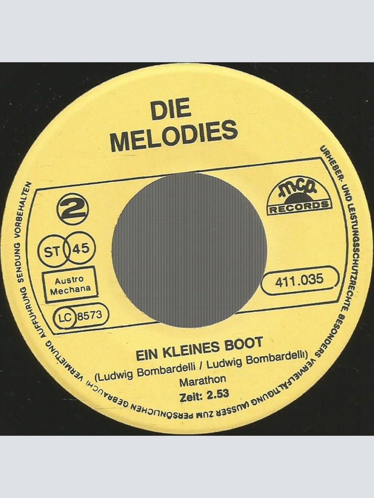 Vinyl / Die Melodies - Träume Mit Mir