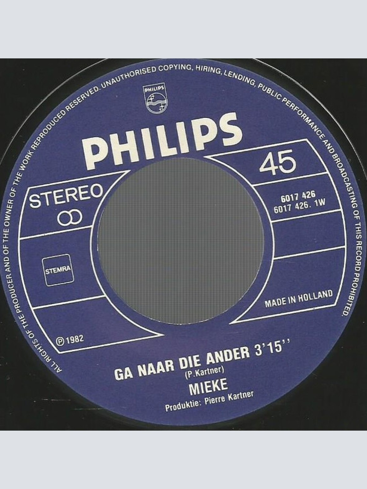 Vinyl / Mieke - Ga Naar Die Ander