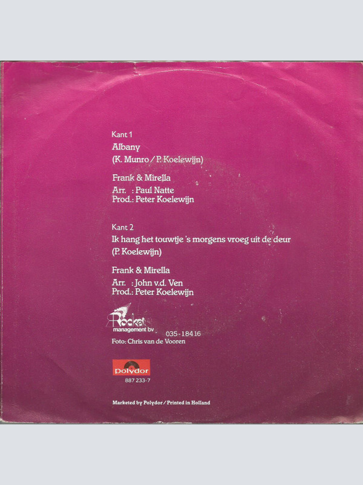 Vinyl / Frank & Mirella - Albany