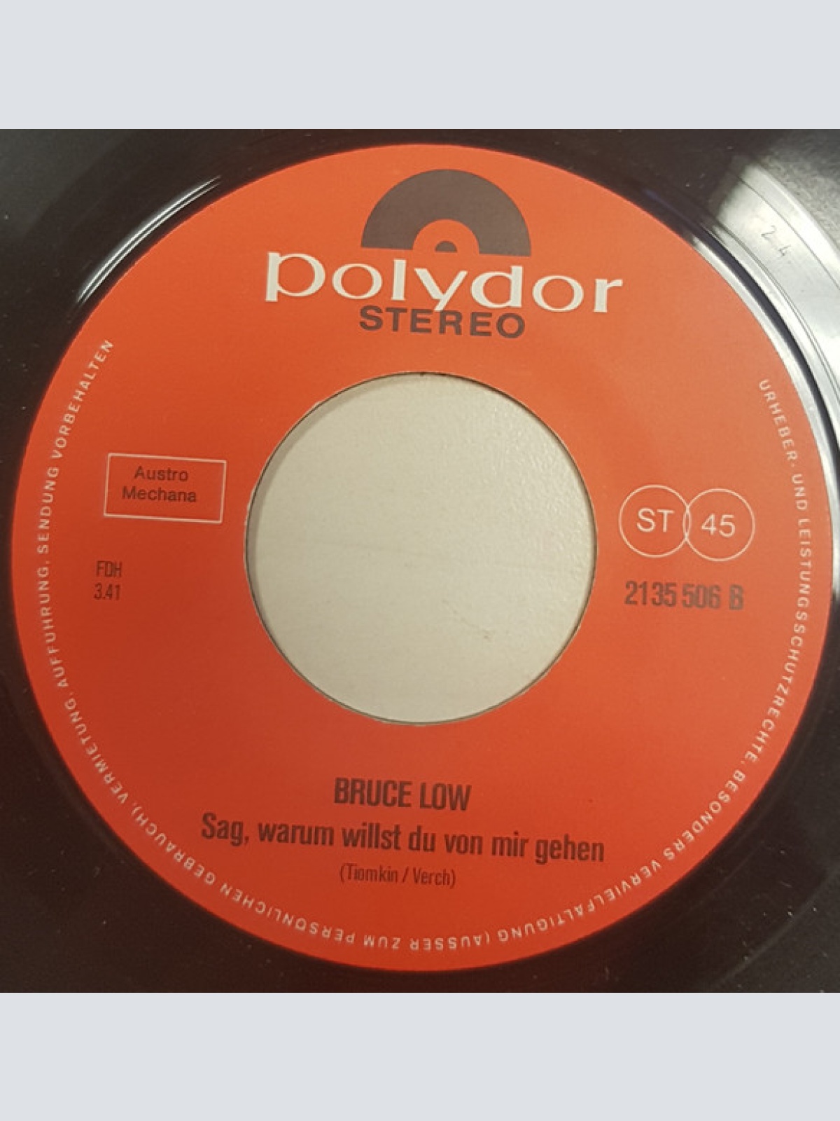 Vinyl / Bruce Low - Das Alte Haus Von Rocky Docky / Sag, Warum Willst Du Von Mir Gehen