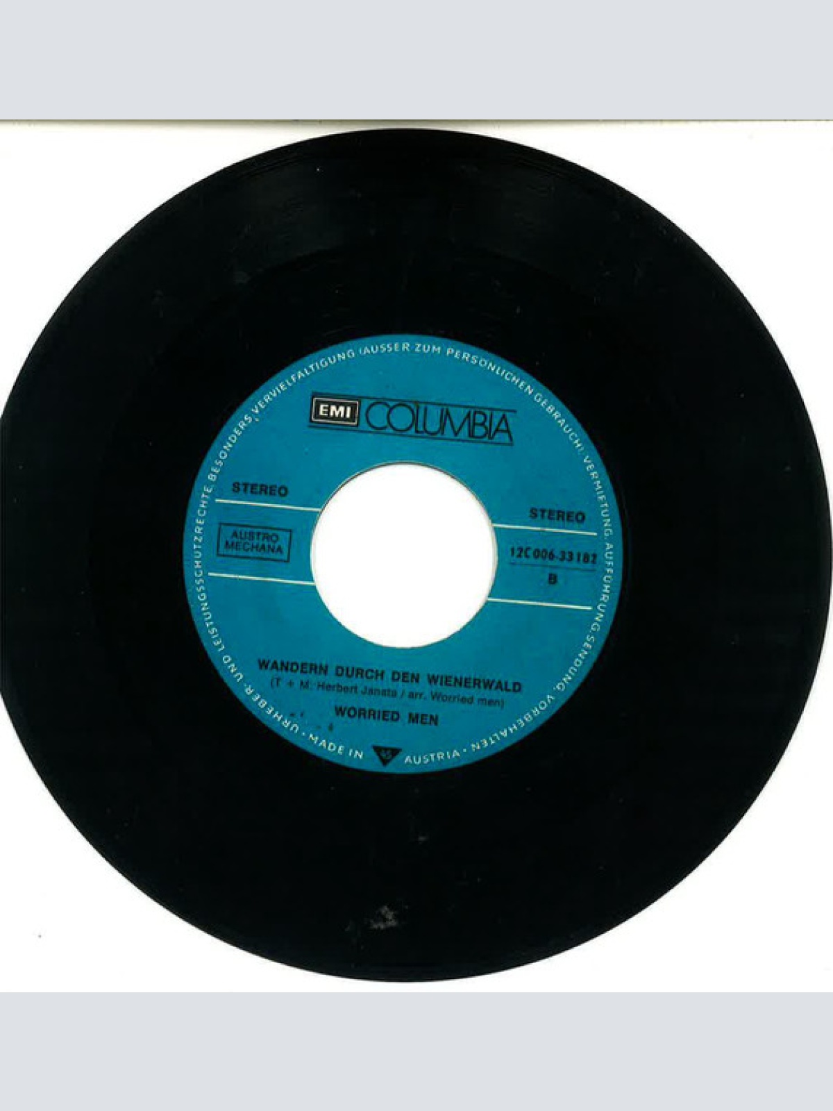 Vinyl / Worried Men Skiffle Group - Wandern Durch Den Wienerwald / Oberstleutnant