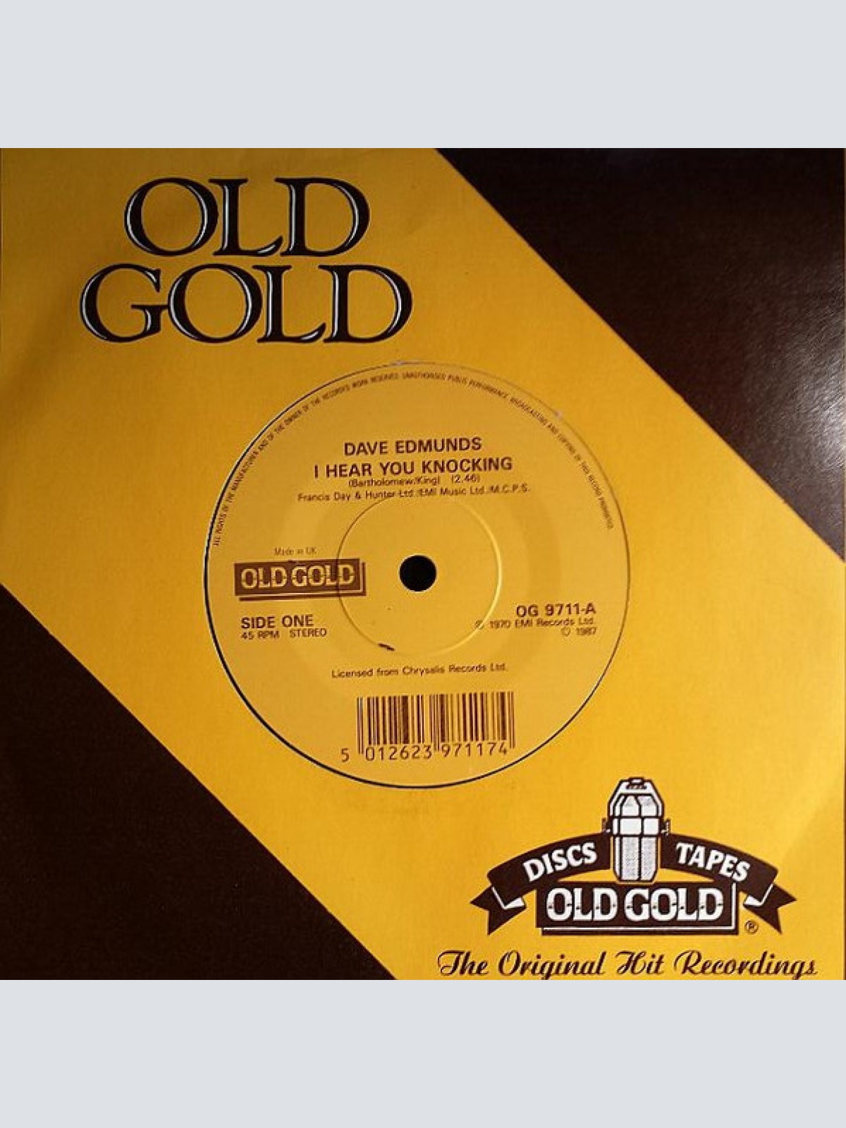 Vinyl / Dave Edmunds / Sir Douglas Quintet - I Hear You Knocking / She's About A Mover