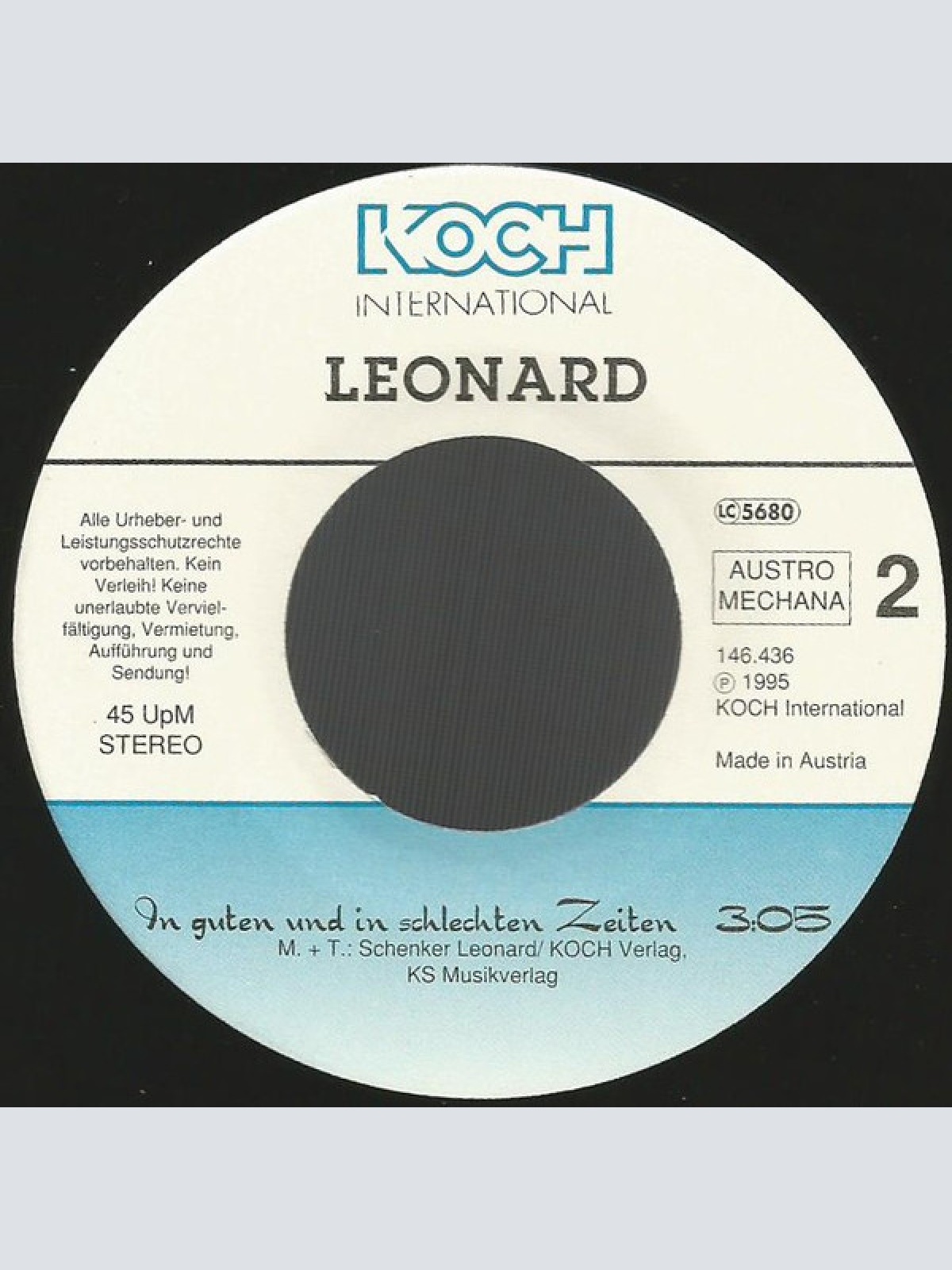 Vinyl / Leonard - Hey Du (Willst Du Mit Mir Träumen)